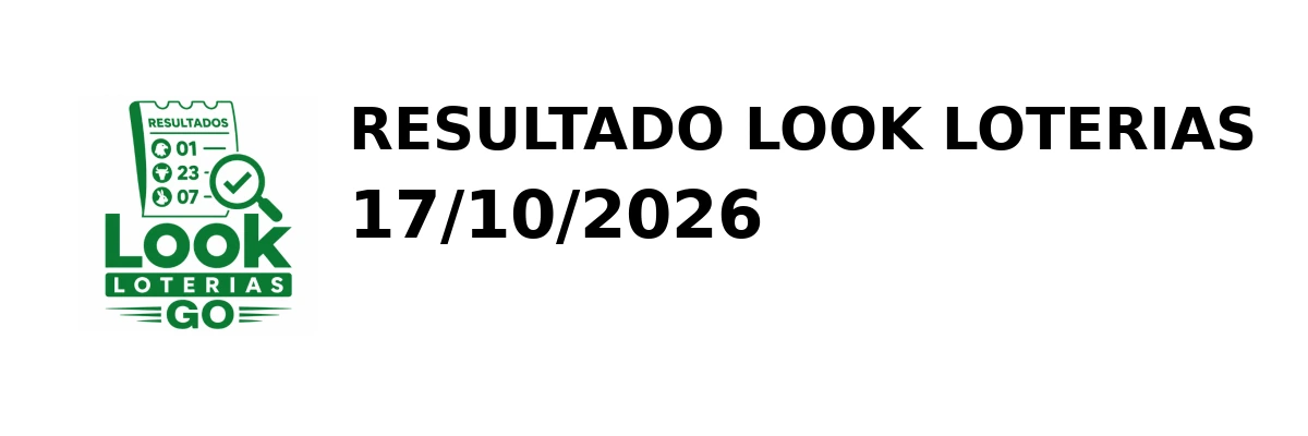 Look Loterias - Resultado do Jogo do Bicho 17/10/2026